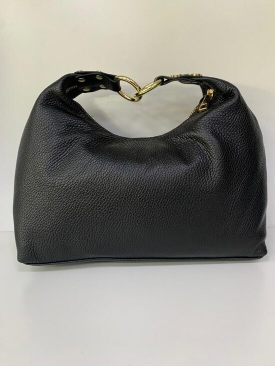 Ādas soma, Melnā krāsā, ražots Itālijā